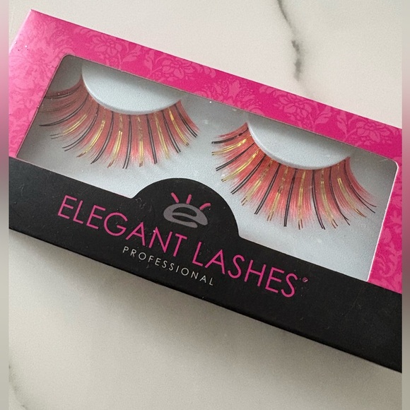 NIB Elegant Lashes colorful lashes pink tinsel - Picture 2 of 5